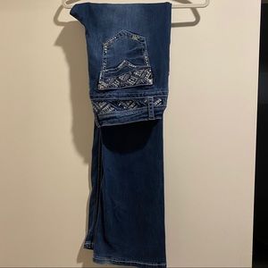 Grace in LA Easy Fit Boot Jean w/Embroidered Pckts